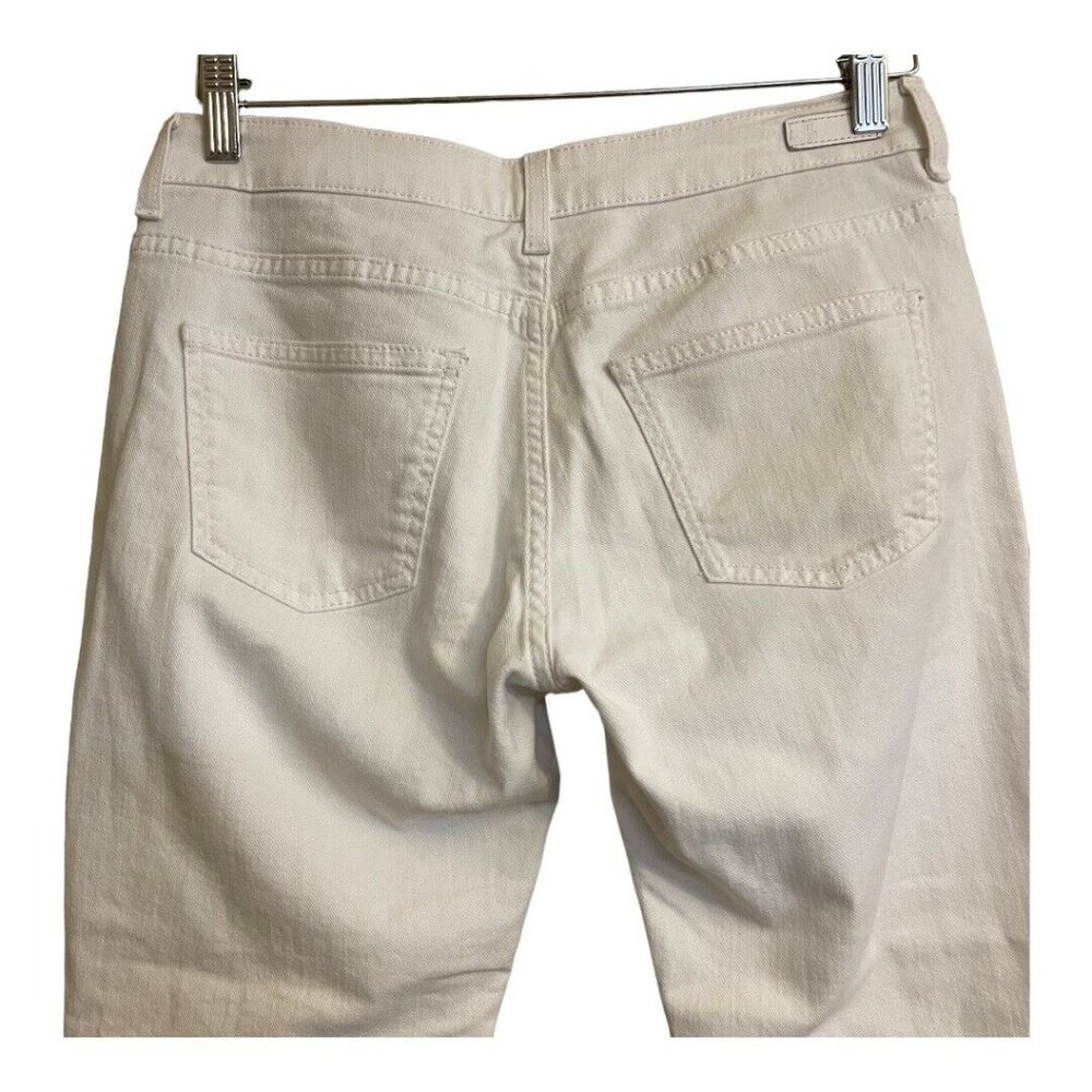 Boden Women Cropped White Jean 6P Solid Summer Denim Luxe Stretch Casual Preppy - Picture 5 of 13